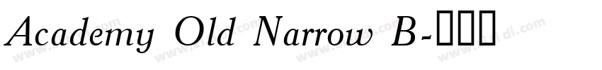 Academy Old Narrow B字体转换